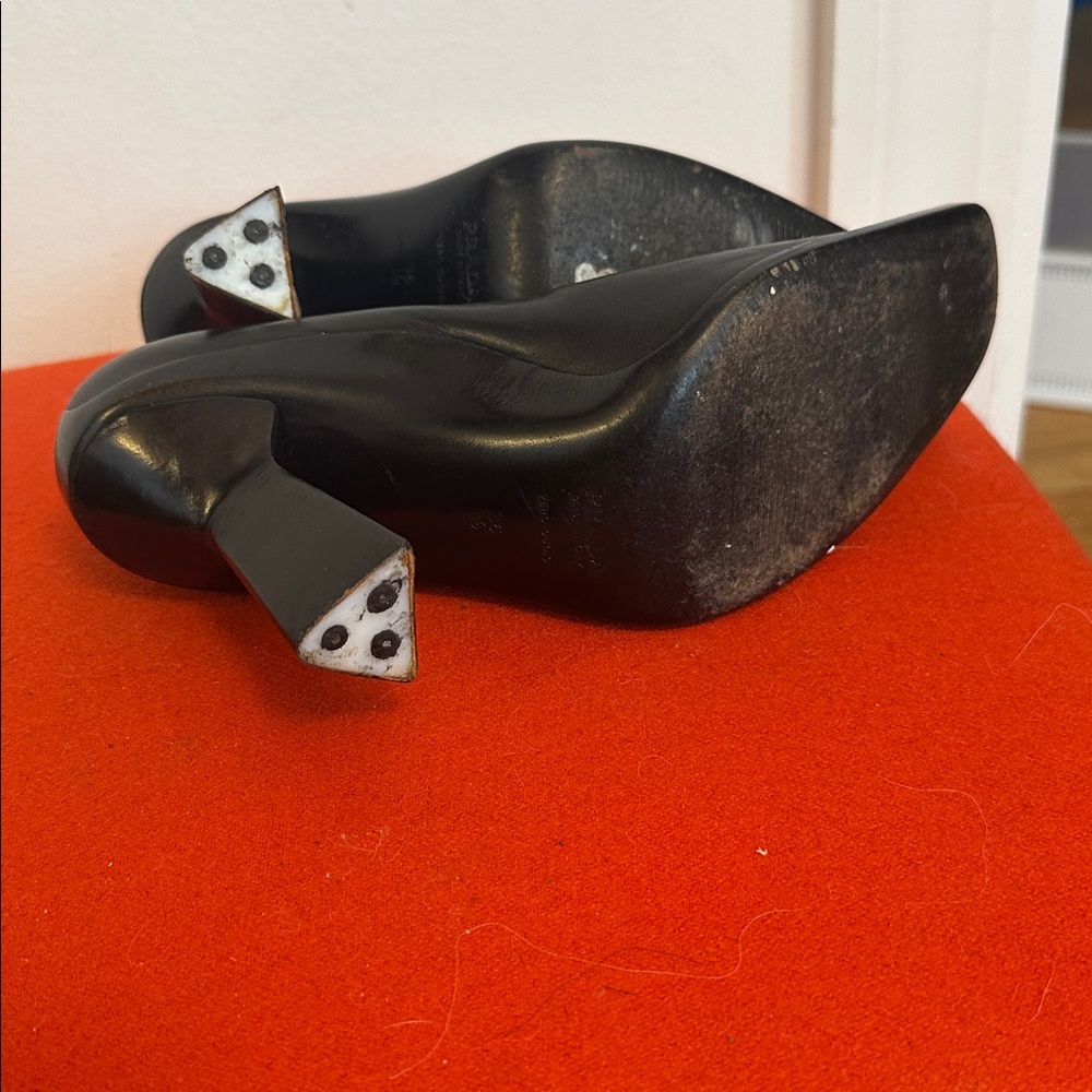 Prada Black Women's Heels size 36.5 - Picture 5 of 6